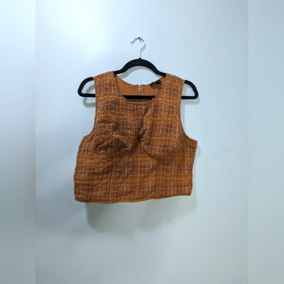 Orange vintage style crop top - Picture 1 of 2